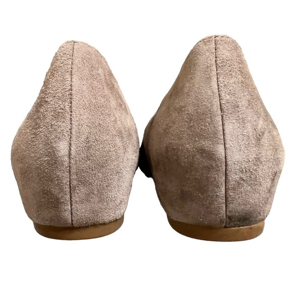 Eileen Fisher Taupe Suede Hidden Wedge Size 9 - Picture 6 of 14